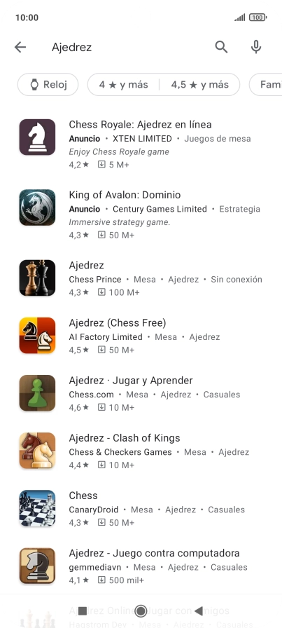 Pulsa la app deseada. Pulsa la app deseada.