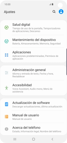 Pulsa Actualización de software.