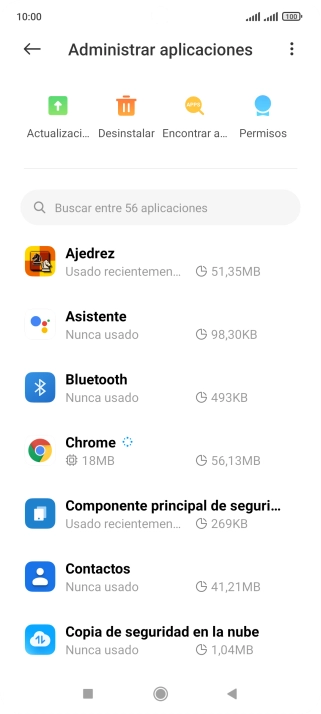 Pulsa la app deseada.
