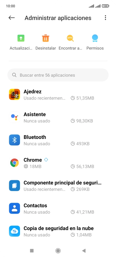 Pulsa la app deseada.