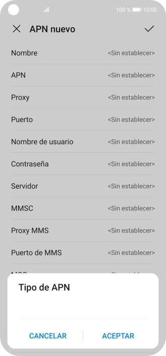 Introduce default y pulsa ACEPTAR. Introduce default y pulsa ACEPTAR.