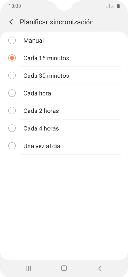 Pulsa el ajuste deseado. Pulsa el ajuste deseado.