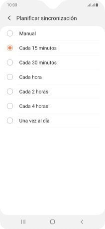 Pulsa el ajuste deseado. Pulsa el ajuste deseado.