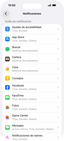 Pulsa la aplicación deseada. Pulsa la aplicación deseada.