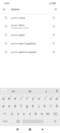 Introduce el nombre del tema o de la app y pulsa el icono de búsqueda. Introduce el nombre del tema o de la app y pulsa el icono de búsqueda.
