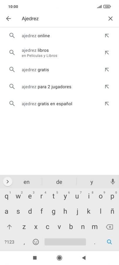 Introduce el nombre del tema o de la app y pulsa el icono de búsqueda. Introduce el nombre del tema o de la app y pulsa el icono de búsqueda.