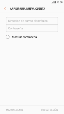 Pulsa Dirección de correo electrónico e introduce tu dirección de correo electrónico.