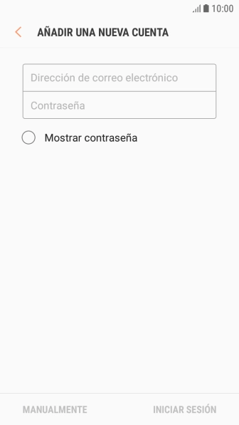 Pulsa Dirección de correo electrónico e introduce tu dirección de correo electrónico.