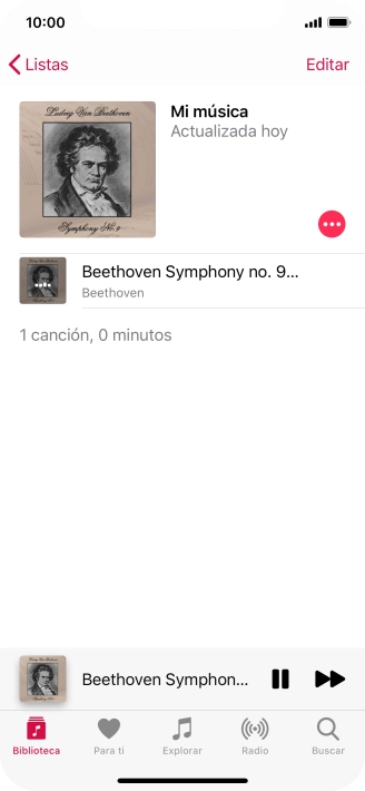 Pulsa el título de la canción. Pulsa el título de la canción.
