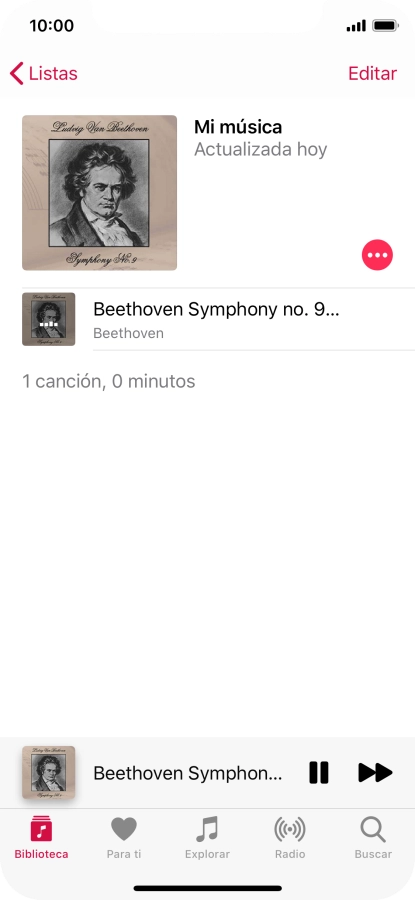 Pulsa el título de la canción. Pulsa el título de la canción.