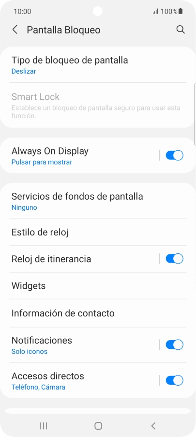 Pulsa Tipo de bloqueo de pantalla. Pulsa Tipo de bloqueo de pantalla.