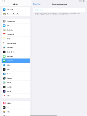 Pulsa Añadir nuevo... y sigue las indicaciones de la pantalla para bloquear un contacto. Pulsa Añadir nuevo... y sigue las indicaciones de la pantalla para bloquear un contacto.