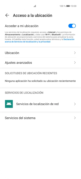 Pulsa Ubicación. Pulsa Ubicación.