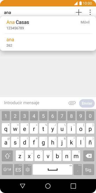 Pulsa el contacto deseado. Pulsa el contacto deseado.