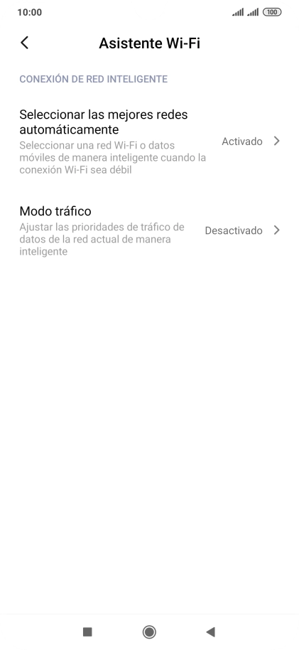 Pulsa Seleccionar las mejores redes automáticamente. Pulsa Seleccionar las mejores redes automáticamente.
