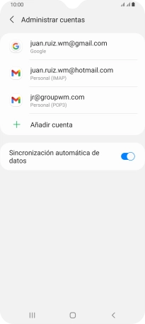 Pulsa el indicador junto a 