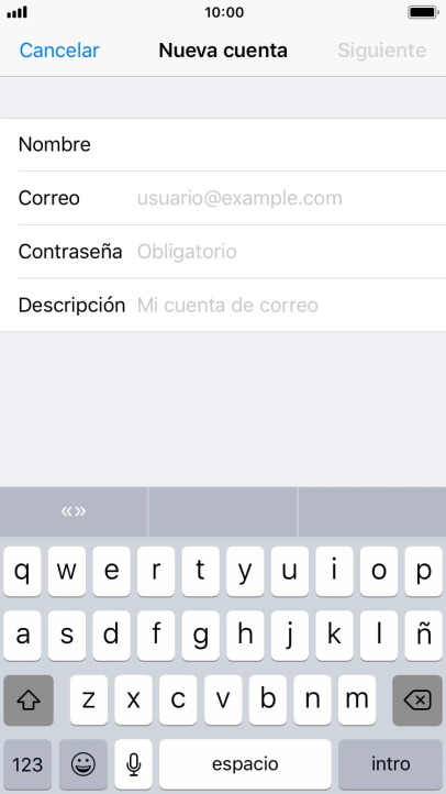 Pulsa Correo e introduce tu dirección de correo electrónico. Pulsa Correo e introduce tu dirección de correo electrónico.