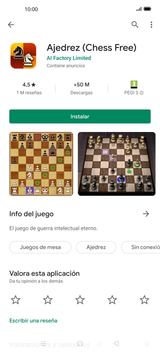 Pulsa Instalar y sigue las indicaciones de la pantalla para instalar la app. Pulsa Instalar y sigue las indicaciones de la pantalla para instalar la app.