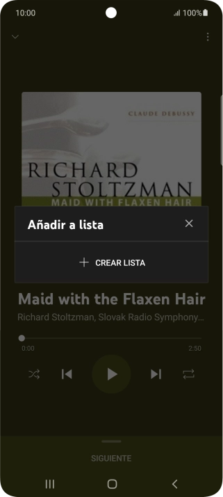 Pulsa CREAR LISTA. Pulsa CREAR LISTA.
