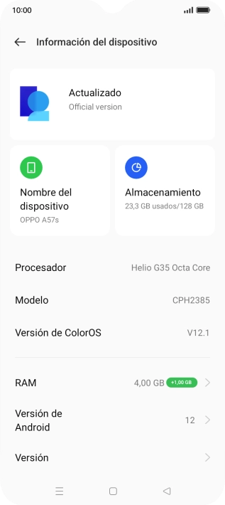 Pulsa el campo superior. Si hay una versión de software nueva disponible, aparecerá ahora en la pantalla. Sigue las indicaciones de la pantalla para actualizar el software del teléfono. Pulsa el campo superior. Si hay una versión de software nueva disponible, aparecerá ahora en la pantalla. Sigue las indicaciones de la pantalla para actualizar el software del teléfono.