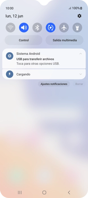 Pulsa Toca para otras opciones USB.. Pulsa Toca para otras opciones USB..