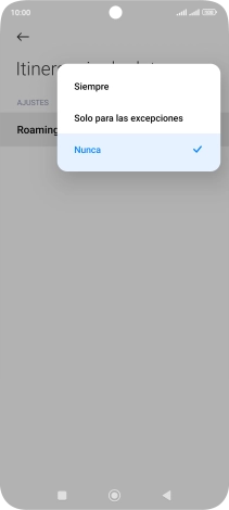 Pulsa el ajuste deseado para activar o desactivar la función. Pulsa el ajuste deseado para activar o desactivar la función.