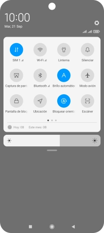 Pulsa Modo avión para activar o desactivar la función. Pulsa Modo avión para activar o desactivar la función.