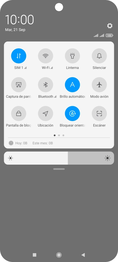 Pulsa Modo avión para activar o desactivar la función. Pulsa Modo avión para activar o desactivar la función.