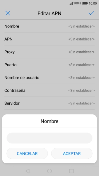 Introduce Vodafone Internet y pulsa ACEPTAR.