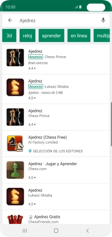Pulsa la app deseada. Pulsa la app deseada.