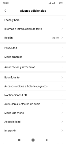Pulsa Fecha y hora. Pulsa Fecha y hora.