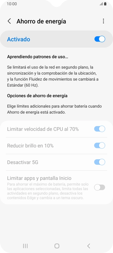 Pulsa la tecla de inicio para terminar y regresar a la pantalla de inicio. Pulsa la tecla de inicio para terminar y regresar a la pantalla de inicio.