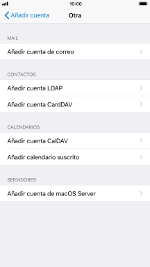 Pulsa Añadir cuenta de correo. Pulsa Añadir cuenta de correo.