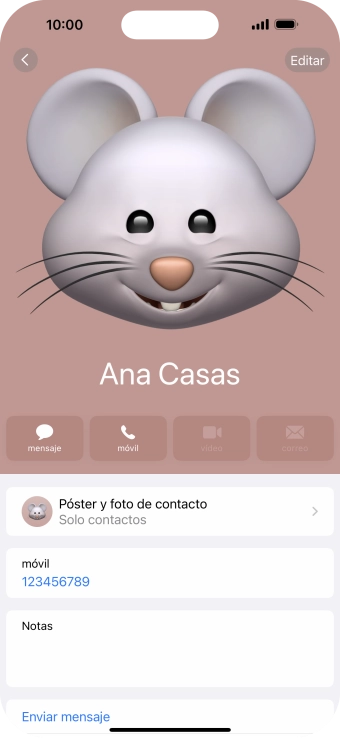 Desliza el dedo hacia arriba desde la parte inferior de la pantalla para terminar y volver a la pantalla de inicio.