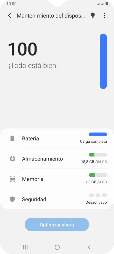 Pulsa Batería.