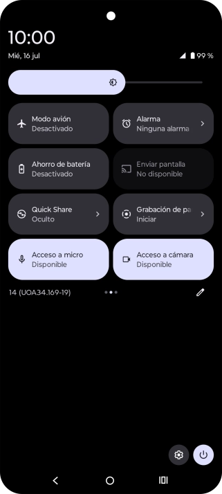 Pulsa el icono de modo de ahorro de energía para activar o desactivar la función. Pulsa el icono de modo de ahorro de energía para activar o desactivar la función.