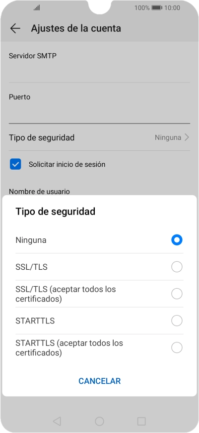 Pulsa Ninguna para desactivar la función. Pulsa Ninguna para desactivar la función.