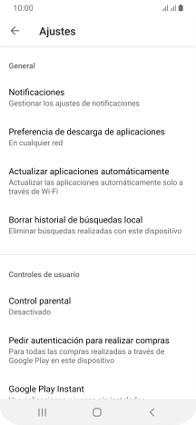 Pulsa Actualizar aplicaciones automáticamente. Pulsa Actualizar aplicaciones automáticamente.