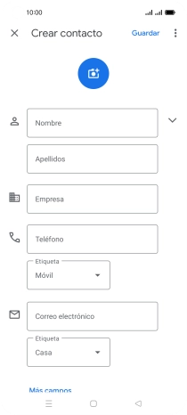 Pulsa Nombre e introduce el nombre deseado. Pulsa Nombre e introduce el nombre deseado.