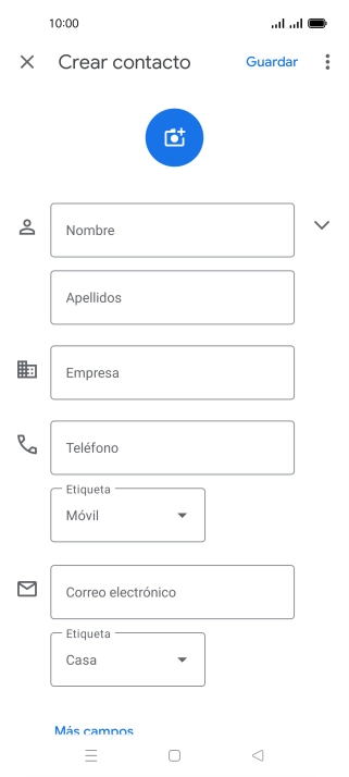 Pulsa Nombre e introduce el nombre deseado. Pulsa Nombre e introduce el nombre deseado.