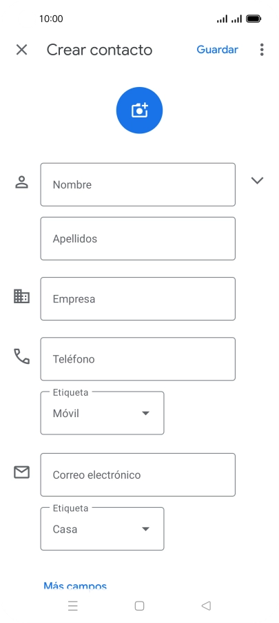 Pulsa Nombre e introduce el nombre deseado. Pulsa Nombre e introduce el nombre deseado.