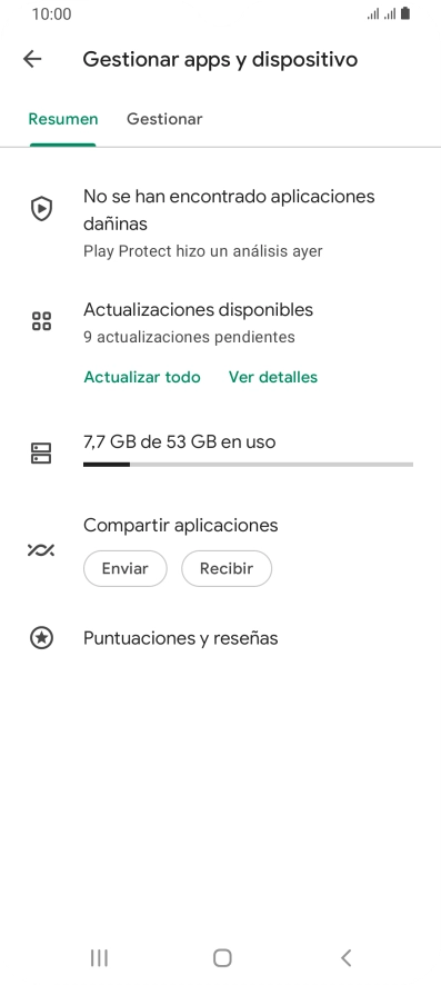 Pulsa Gestionar. Pulsa Gestionar.