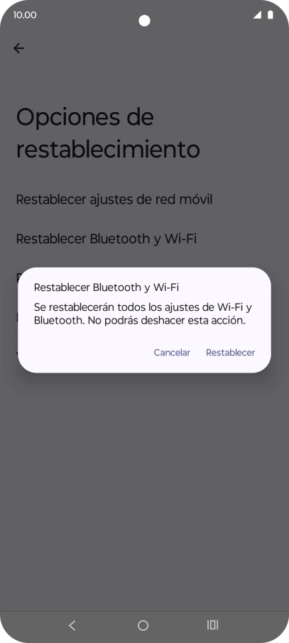 Pulsa Restablecer. Pulsa Restablecer.