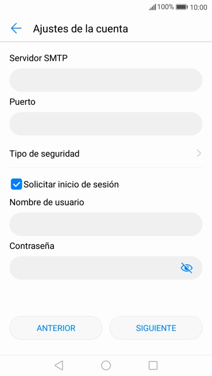 Pulsa Tipo de seguridad.