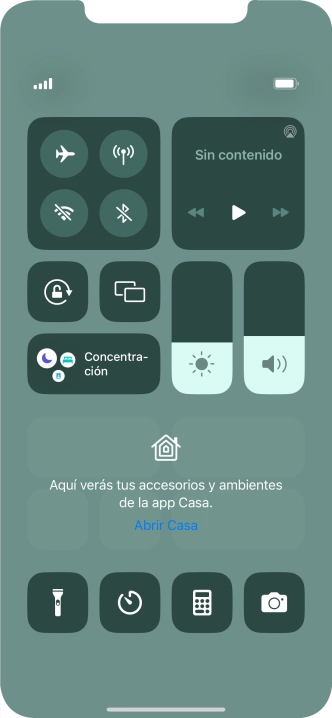 Pulsa el icono de modo de avión para activar o desactivar la función. Pulsa el icono de modo de avión para activar o desactivar la función.