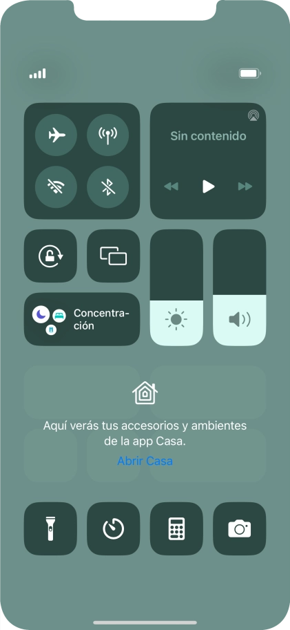 Pulsa el icono de modo de avión para activar o desactivar la función. Pulsa el icono de modo de avión para activar o desactivar la función.