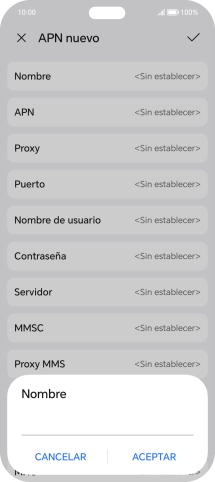 Introduce Vodafone Internet y pulsa ACEPTAR.