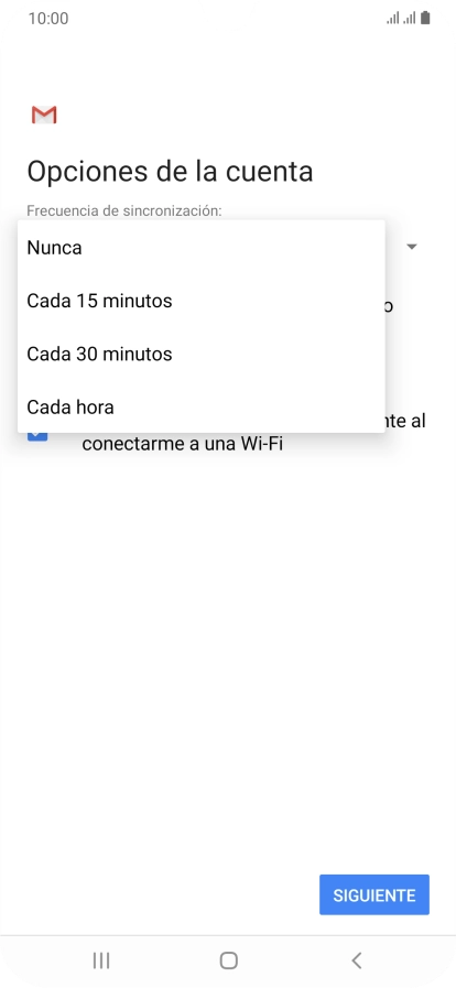 Pulsa el ajuste deseado. Pulsa el ajuste deseado.