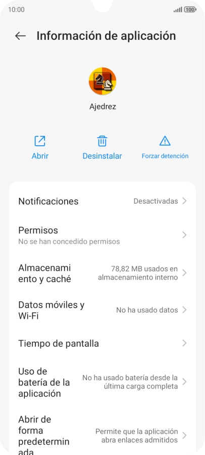 Pulsa Almacenamiento y caché. Pulsa Almacenamiento y caché.