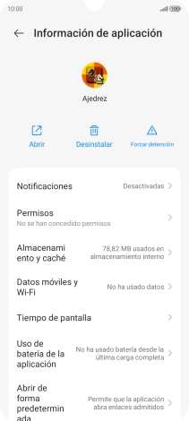 Pulsa Almacenamiento y caché. Pulsa Almacenamiento y caché.